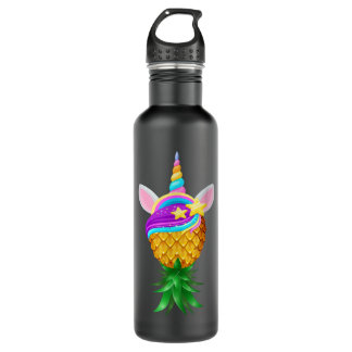Swinger Upside Down Pineapple Magical Unicorn Head Edelstahlflasche