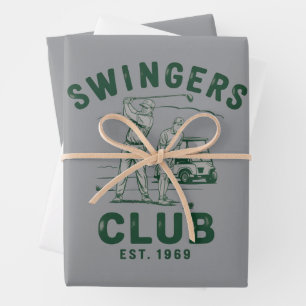 Swingers Club Lustig Sarkastisch Golf Golfspieler Geschenkpapier Set