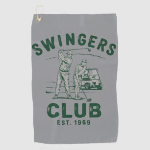 Swingers Club Lustig Sarkastischer Golfer Golfhandtuch