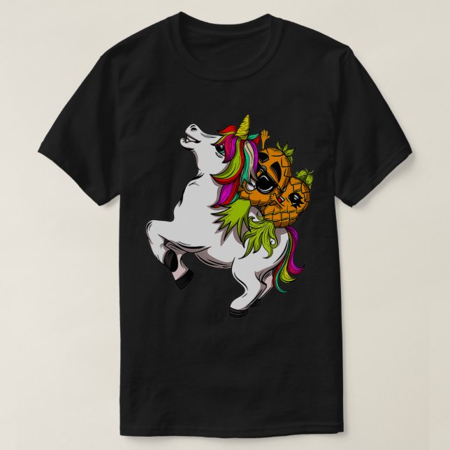 Swingers Couple Pineaple Swinging on a Unicorn Sw T-Shirt (Design vorne)