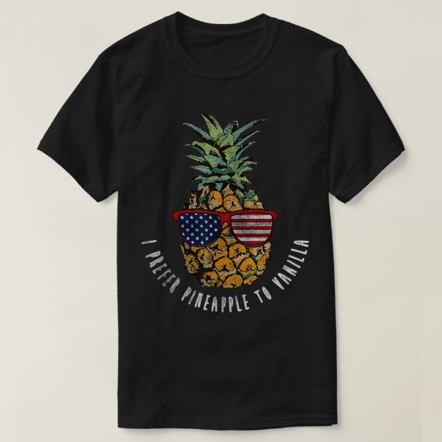Swingers Lifestyle zieht Ananas dem Vanillespass v T-Shirt (Design vorne)