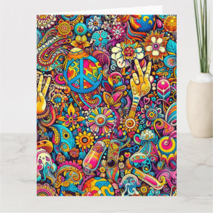 Swinging 60er Big Folded Grußkarte Karte