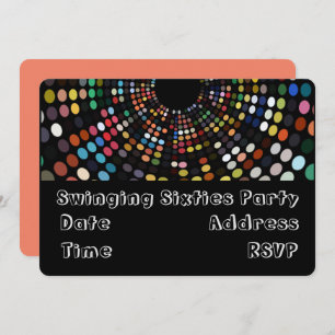 Swinging 60er Retro Party Thema Einladung
