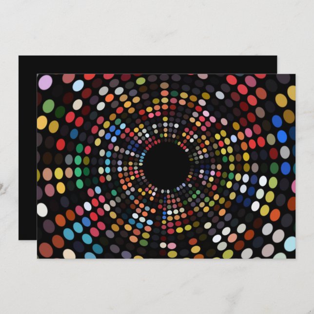 Swinging 60er Retro Party Thema Einladung (Vorne/Hinten)