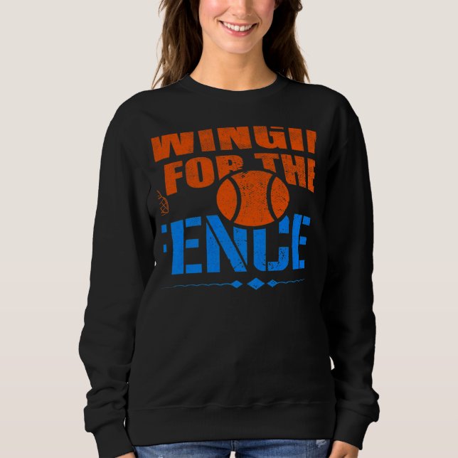 Swinging For the Fences Baseball Cute Meme  1 Sweatshirt (Vorderseite)