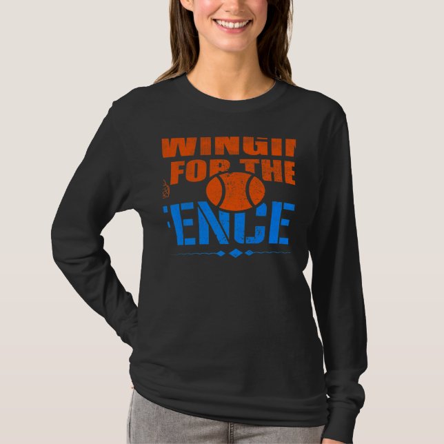 Swinging For the Fences Baseball Cute Meme  1 T-Shirt (Vorderseite)