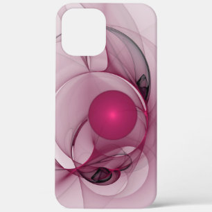 Swinging Fractal, Moderne abstrakte Berry Pink Kun Case-Mate iPhone Hülle