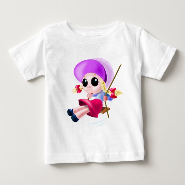 Swinging Girl Baby T - Shirt Gift (Vorderseite)