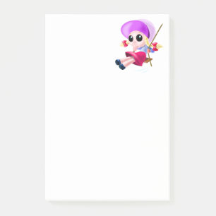 Swinging Girl Post-it® Notizen