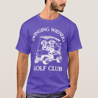Swinging Wieners Golf Club Dachshund Wiener Dog Fa T-Shirt