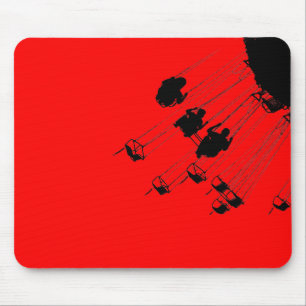 Swings and Roundabouts - Rot Mousepad