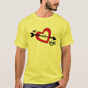 Swipe Right Mobile Verabreden App Niedlich Design  T-Shirt