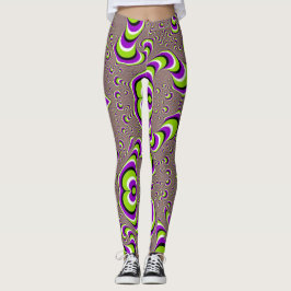 Swirbelnde Illusion Yoga Leggings
