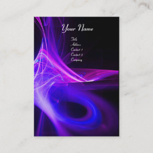 SWIRL 2 MONOGRAM Lebendig schwarz, rosa blau Visitenkarte