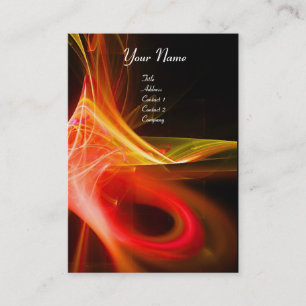 SWIRL 2 MONOGRAM Lebendig schwarz rosa rot Visitenkarte