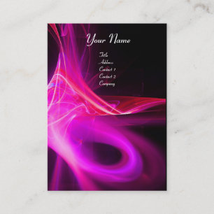 SWIRL 2 MONOGRAM Lebendig schwarz rosa violett Visitenkarte