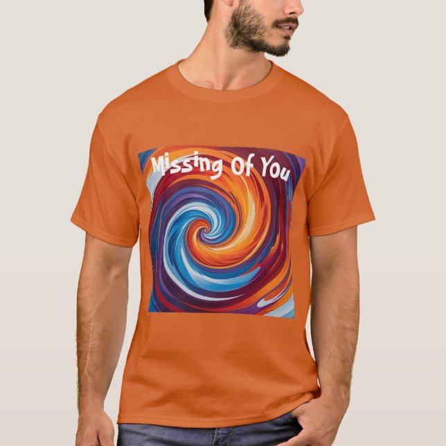 Swirl Art Mens Tshirt Design (Vorderseite)