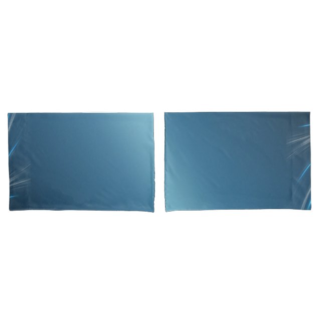 Swirl Blues Kissenbezug (Vorderseite-Set)