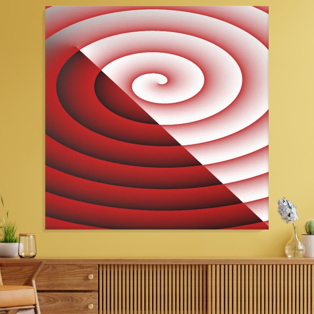 SWirl Double color Wave Leinwanddruck (Insitu (Wohnzimmer))
