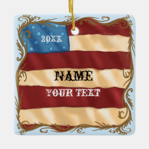 Swirl-Flag Keramikornament