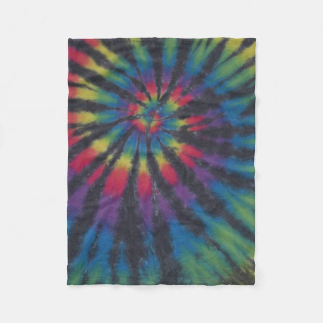 Swirl Gefärbte Krawatte Fleece Blanket (Vorderseite)
