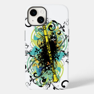 Swirl Grunge Clarinet Player Musician Geschenk Case-Mate iPhone Hülle