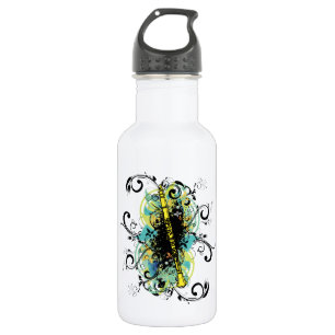 Swirl Grunge Klarinette Edelstahlflasche