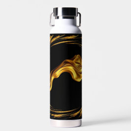 Swirl Liquid Gold Black Monoch Achem Opulent Swirl Trinkflasche