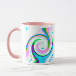 Swirl Pastel Tasse