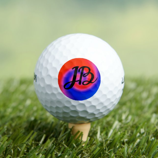 Swirl Red Blue Golfball (Insitu T-Shirt)