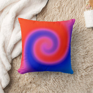 Swirl Red Blue Kissen