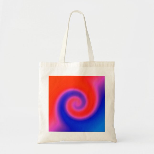 Swirl Red Blue Tragetasche (Vorne)