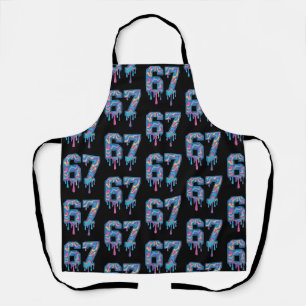 Swirl Six Seven Drip 6 7 Meme Gen Alpha Slang Schürze