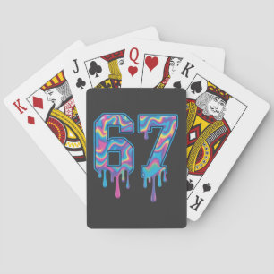 Swirl Six Seven Drip 6 7 Meme Gen Alpha Slang Spielkarten