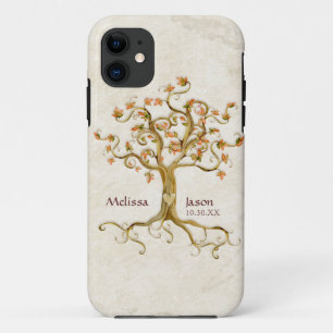 Swirl Tree Roots Antike Personalisierte Namen Herz Case-Mate iPhone Hülle