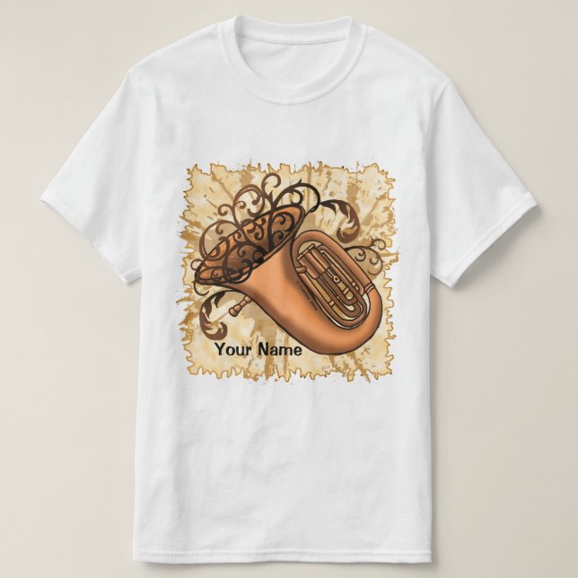 Swirl Tuba   t-shirt (Design vorne)