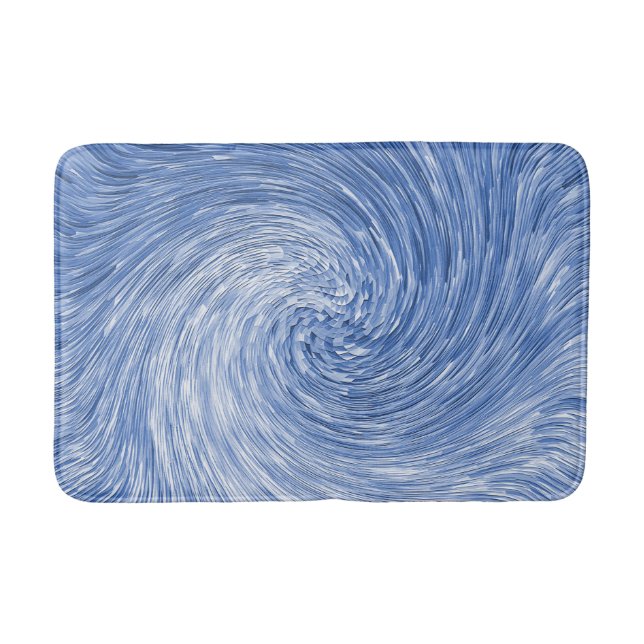 Swirling Blue...... Badematte (Vorderseite)