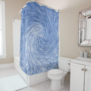 Swirling Blue...... Duschvorhang