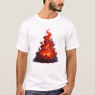 Swirling Flame Art T-Shirt