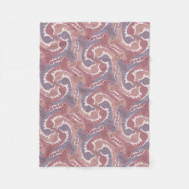 Swirling Hares Tesselung Weiches Lila Blanket 2 Fleecedecke