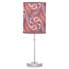 Swirling Hares Tesselung Weichrot T Lampe 8