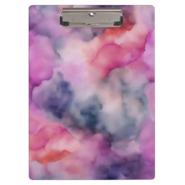 Swirls of Purple Marble Klemmbrett