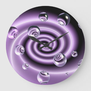 Swirly Bubbles Wall Clock Große Wanduhr