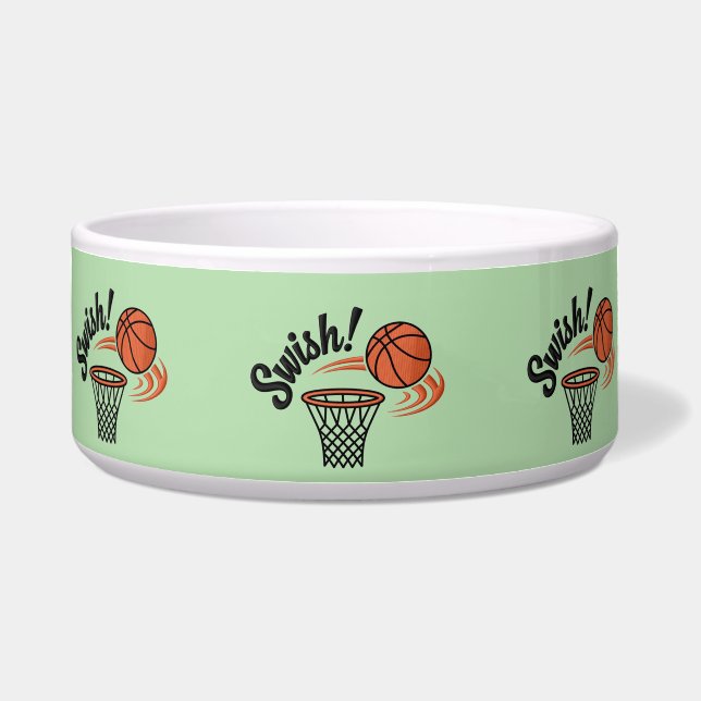 Swish Slam Dunk: Vintager Basketballstil Napf (Vorderseite)