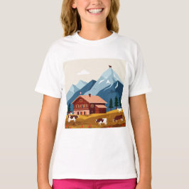 Swiss Alpine Scene T-Shirt