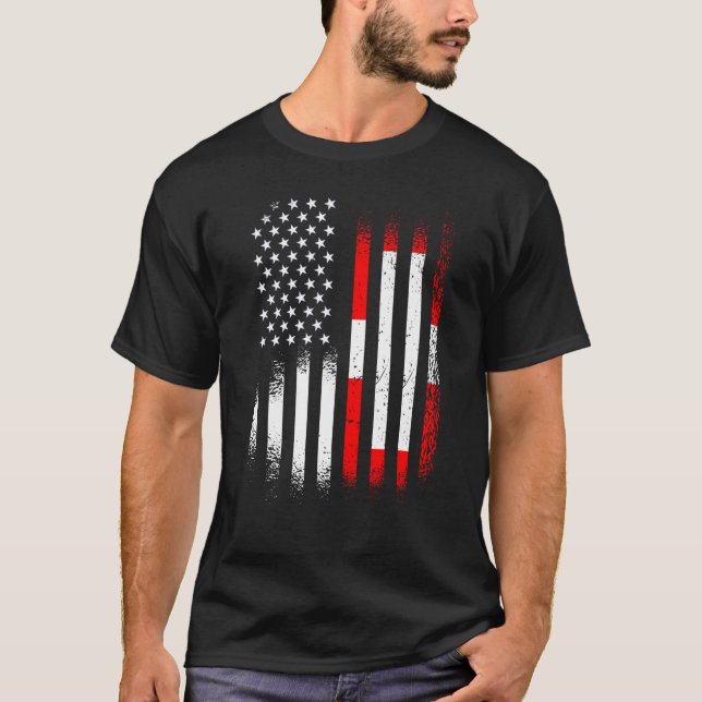 Swiss American Heritage Monat Schweiz Patriot T-Shirt (Vorderseite)