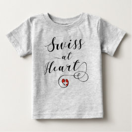 Swiss At Heart, Schweiz Baby T-shirt