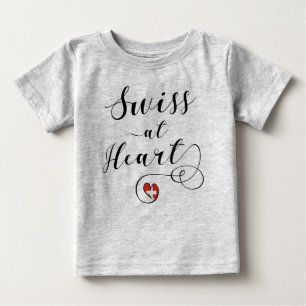 Swiss At Heart, Schweiz Baby T-shirt