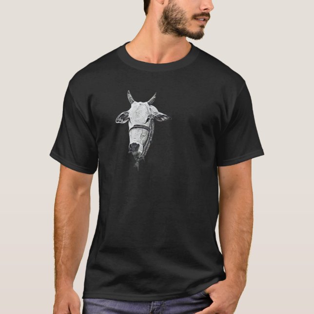 Swiss Cow Of A Farmer Farming With A Bell  2 T-Shirt (Vorderseite)