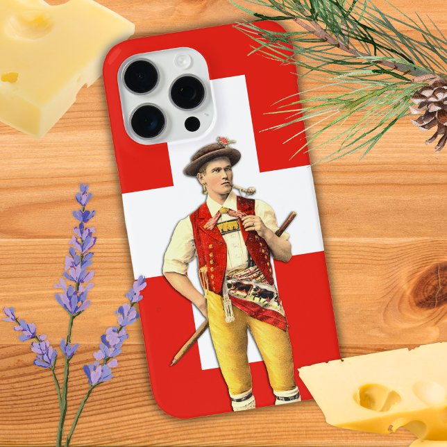 Swiss Cowboy aus Appenzell Flag Schweiz Case-Mate iPhone Hülle (Von Creator hochgeladen)